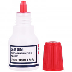 得力(deli) 财务印章光敏印油 10ml红 （单位：瓶）