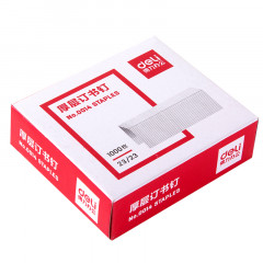 得力（deli）0014订书针重型厚层大订书钉 23/23 可订210页 （单位：盒）