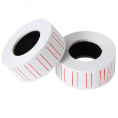 得力(deli)21.5×12mm通用单排标价纸3210  10卷/筒