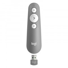 罗技（Logitech）R500 激光笔 翻页笔 无线蓝牙双连 Mac iOS兼容 灰色