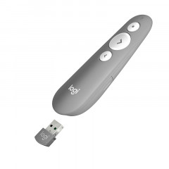 罗技（Logitech）R500 激光笔 翻页笔 无线蓝牙双连 Mac iOS兼容 灰色